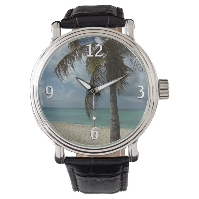 Aruban Beach I Vacker natur Scene Armbandsur (Framsida)
