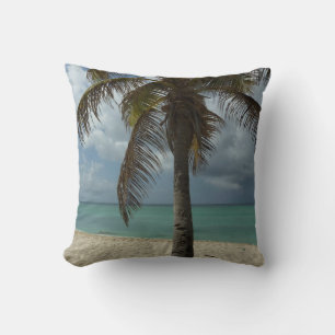 Aruban Beach I Vacker natur Scene Kudde