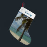 Aruban Beach I Vacker natur Scene Liten Julstrumpa<br><div class="desc">Ibland vill man bara komma till något varmt och tropiskt, och det här bild sammanfattar erfarenheten. Den tropiska scenen visar den vita sandstranden i Aruba med kokokosnöt handflatan träd. Kolla in vår butik om du vill ha fler lugnande strandfoton. Det här bild är också tapet som "Aruban Beach I" i...</div>