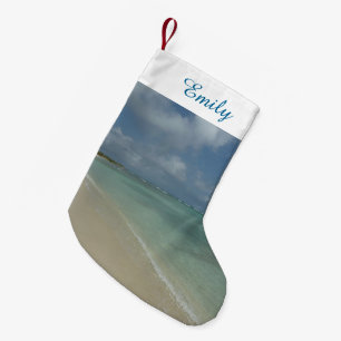 Aruban Beach II Vacker naturvård Liten Julstrumpa