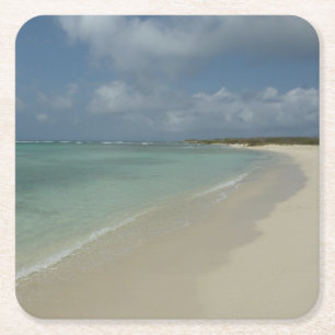 Aruban Beach II Vacker naturvård Underlägg Papper Kvadrat