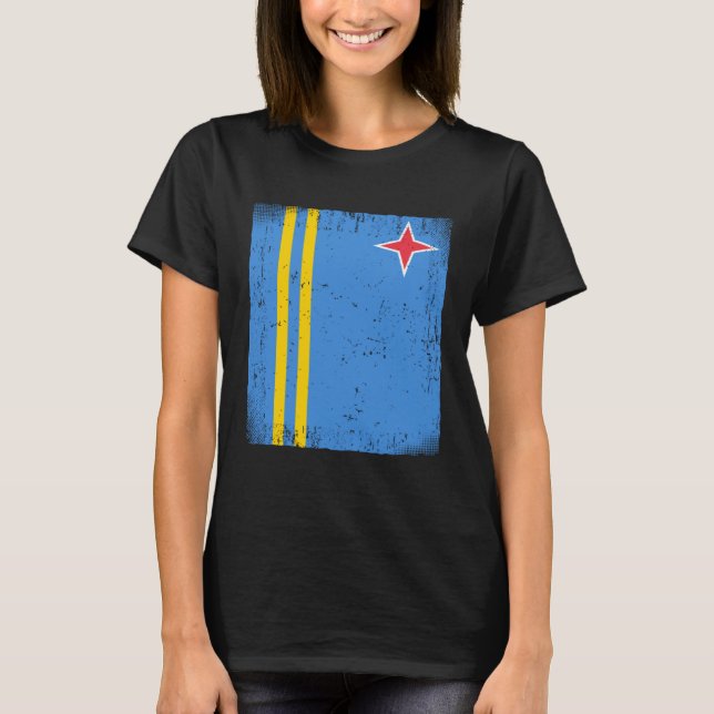 Arubanska flaggan Aruba T Shirt (Framsida)