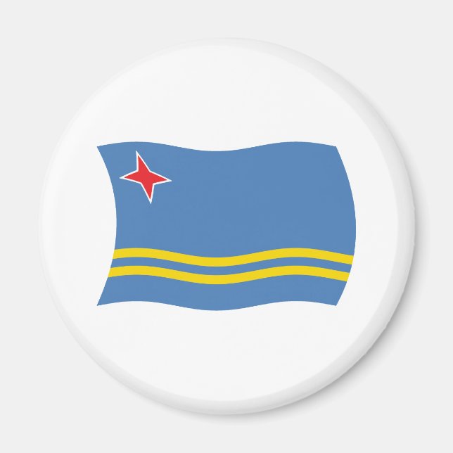 Arubas flagga magnet (Framsidan)