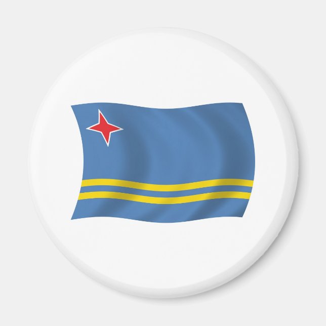 Arubas flagga magnet (Framsidan)