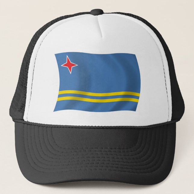 Arubas flagga mössa truckerkeps (Framsida)