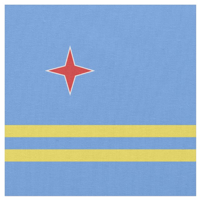 Arubas flagga tyg (Närbild)