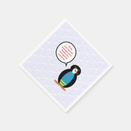 Arubas flaggdag Ms. Penguin Talande Pappersservett