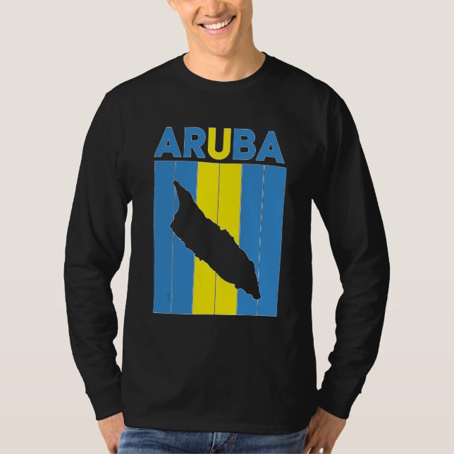 Arubas landsgränser t shirt (Framsida)