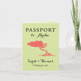 Arubas pass | Spara datumet Inbjudan