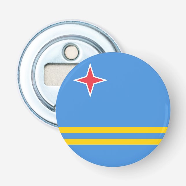 Arubas patriotiska flagga flasköppnare (Framsidan)