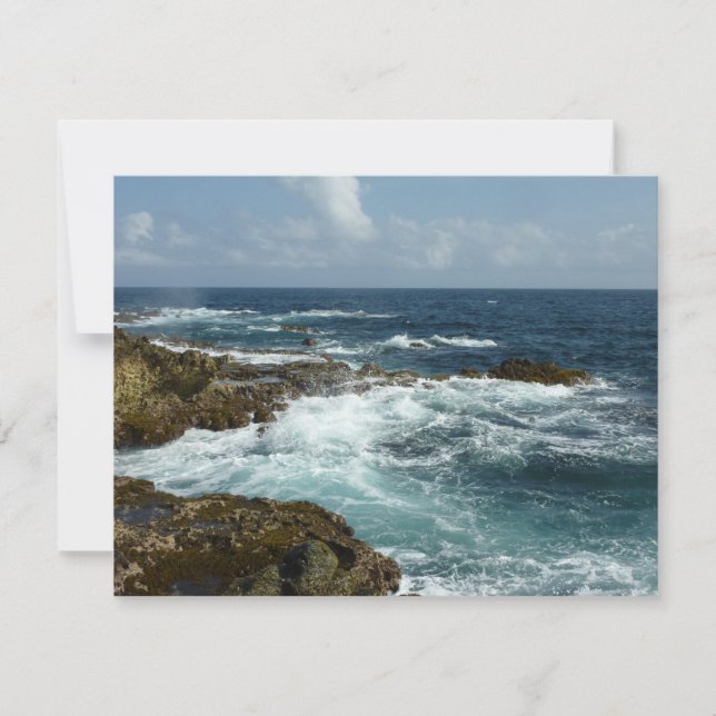 Arubas Rocky Kusten och Blue Ocean (Framsida)