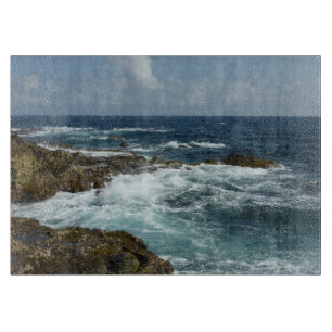 Arubas Rocky Kusten och Blue Ocean