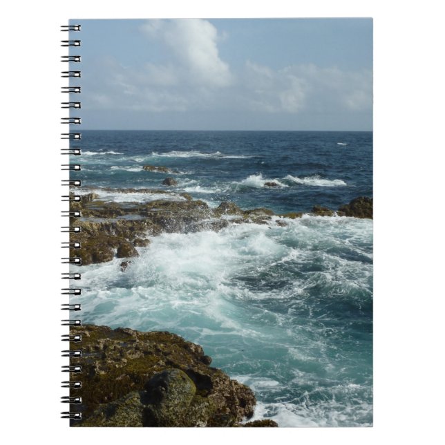Arubas Rocky Kusten och Blue Ocean Anteckningsbok (Framsidan)