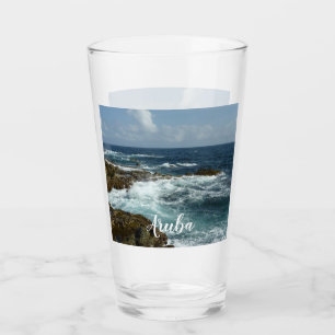 Arubas Rocky Kusten och Blue Ocean Glaskopp