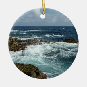 Arubas Rocky Kusten och Blue Ocean Julgransprydnad Keramik