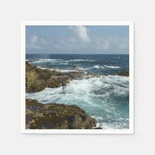 Arubas Rocky Kusten och Blue Ocean Pappersservett
