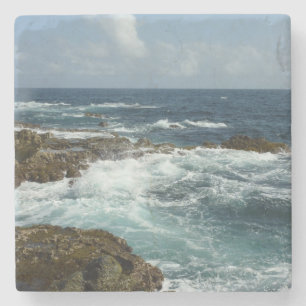 Arubas Rocky Kusten och Blue Ocean Stenunderlägg
