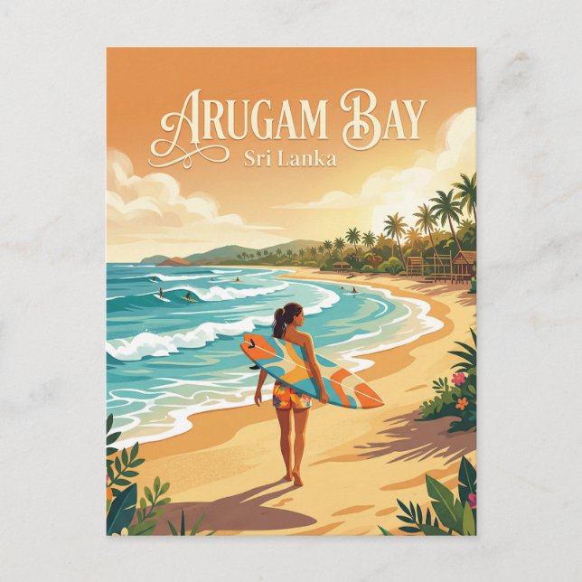 Arugam Bay Sri Lanka Vykort (Framsida)