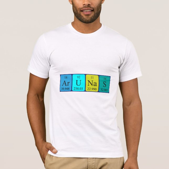 Arunas periodiska skjorta bord namn t shirt (Framsida)