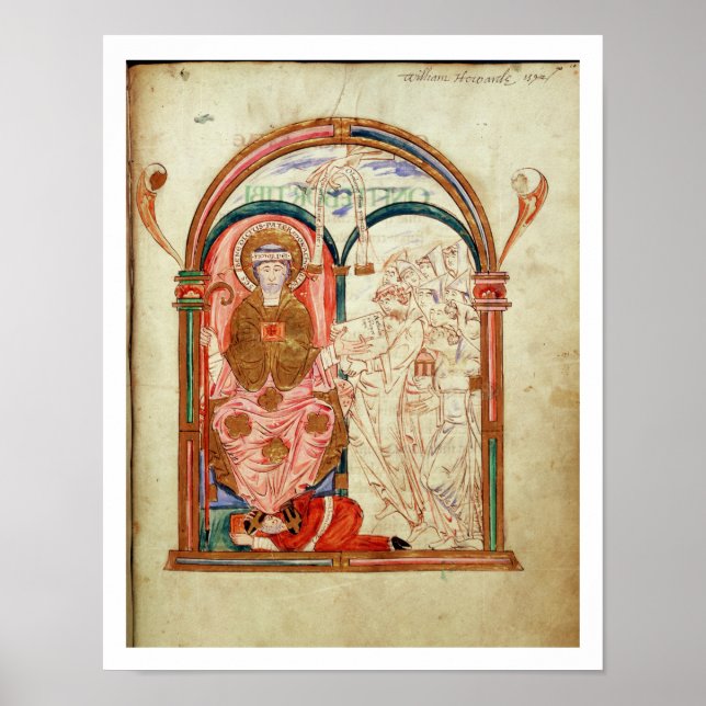 Arundel 155 f.133 Munk of ChristChurch, Canterbur Poster (Framsidan)