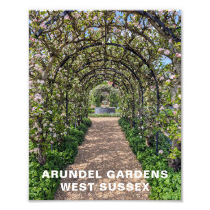 Arundel Gardens under våren, Väster Sussex Photo Fototryck