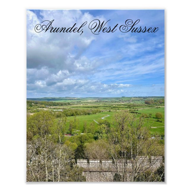 Arundel in Spring Time, Väster Sussex Fototryck (Framsidan)