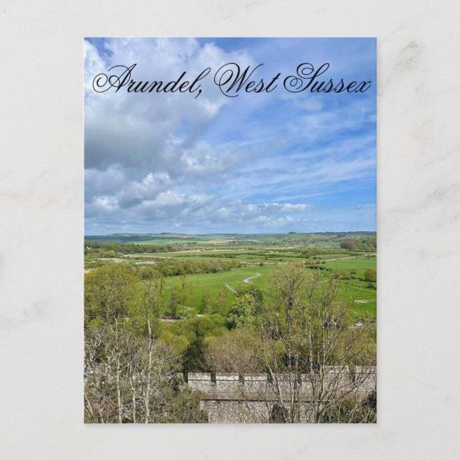 Arundel in Spring Time, Väster Sussex Vykort (Framsida)