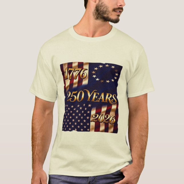 Arv 250 år flaggfirande t shirt (Framsida)