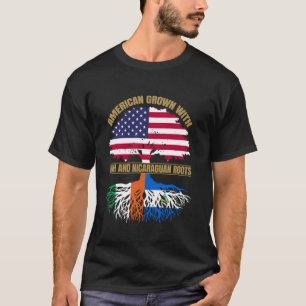 Arv Amerikanskt Odlade med Irländsk Nicaraguansk R T Shirt