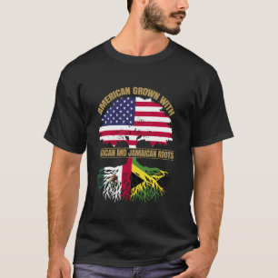 Arv Amerikanskt Odlade med Mexikansk Jamaicansk Ro T Shirt