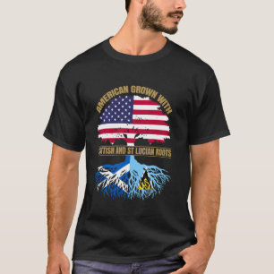 Arv Amerikanskt Odlade med Skotska Sankta Luciska T Shirt