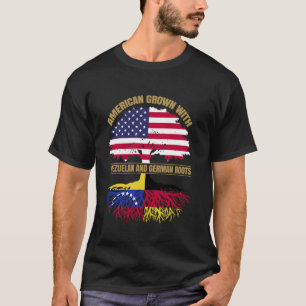 Arv Amerikanskt Odlade med Venezuelanska Tyska Röt T Shirt