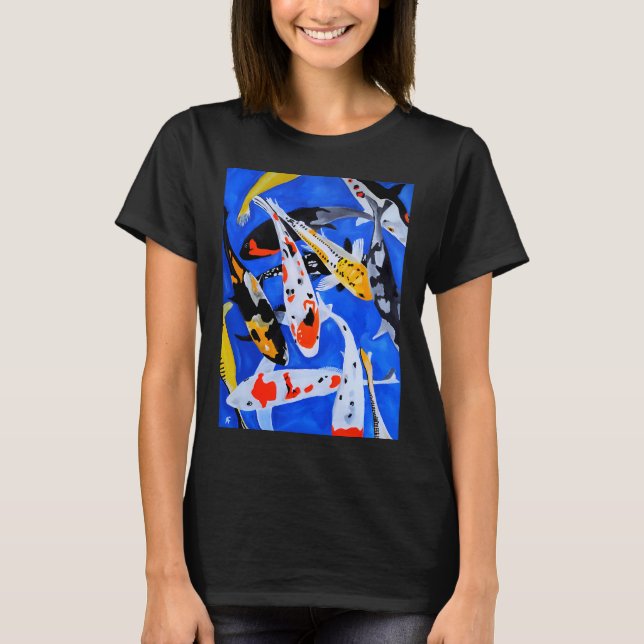 Arv från den japanska Koi T Shirt (Framsida)