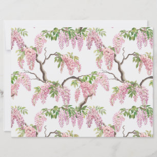 Arv vintage Wisteria tapet chintz sommar 