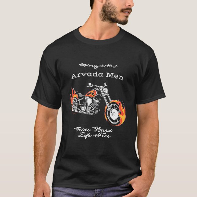 Arvada Manar Rider Hard, Life Free V 1.3 T Shirt (Framsida)