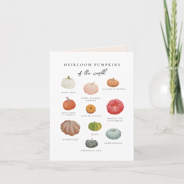 Ärvda Pumpapar Hemkomsten Kort (Framsida)