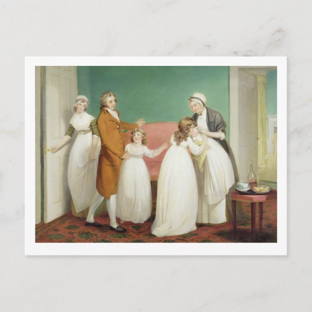 Arvens födelse, c.1799 (olja på arbetsyta), se äve vykort (Framsida)