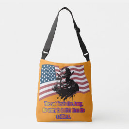 Arvet från de modiga orange axelväska