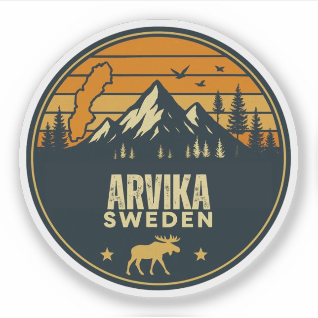 Arvika, Sverigen Sverige Klistermärken (Framsida)