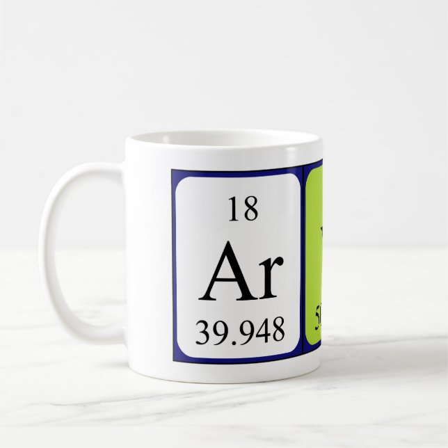 Arvin periodisk bord namn mugg (Vänster)