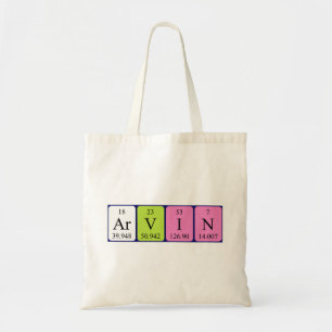 Arvin Periote bord namn tote bag Tygkasse