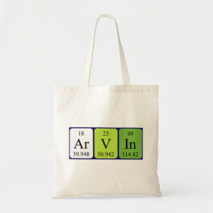 Arvin Periote bord namn tote bag Tygkasse