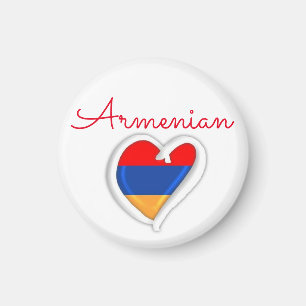 Arvmagnet för armenier Heart Magnet