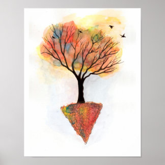 Árvore das cores poster