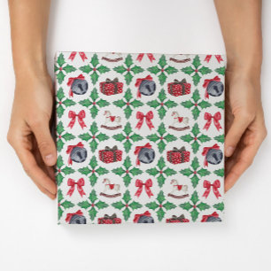 Arvslinjet Julgrönt Lappat Julfirande Presentpapper