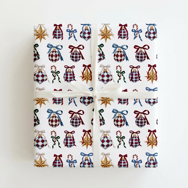 Arvsmönster Glaskulor Julpresentpapper Presentpapper (Skapare uppladdad)