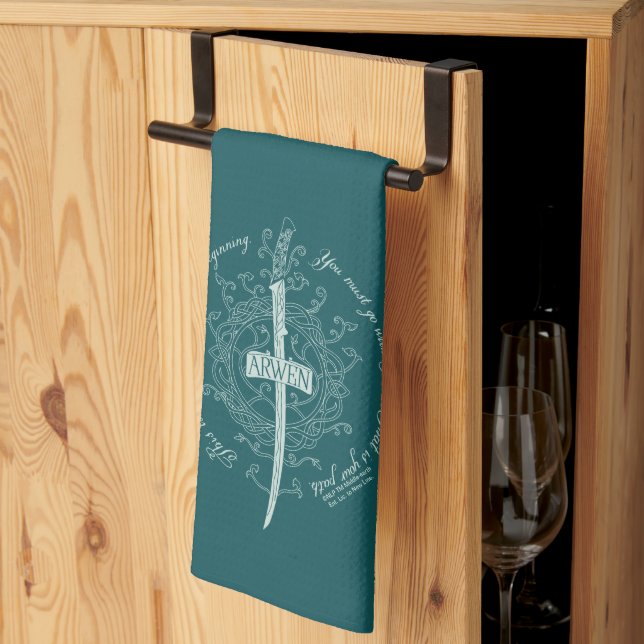 ARWEN™ Alvsvärd Citat Kökshandduk (Thirds Fold)