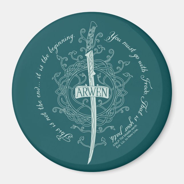 ARWEN™ Alvsvärd Citat Magnet (Framsidan)