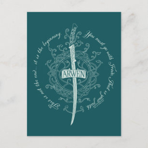 ARWEN™ Alvsvärd Citat Vykort