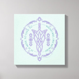 ARWEN™ Evenstar Citat Grafik Canvastryck